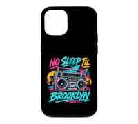 No Sleep Til Brooklyn Retro Boombox Music Lover Coque pour iPhone 12/12 Pro