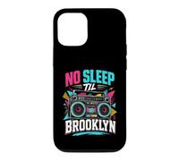 No Sleep Til Brooklyn Retro Boombox Music Lover Coque pour iPhone 12/12 Pro