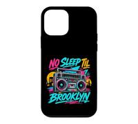 No Sleep Til Brooklyn Retro Boombox Music Lover Coque pour iPhone 12 Mini