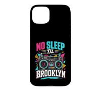 No Sleep Til Brooklyn Retro Boombox Music Lover Coque pour iPhone 15 Plus