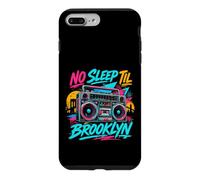 No Sleep Til Brooklyn Retro Boombox Music Lover Coque pour iPhone 7 Plus/8 Plus