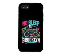 No Sleep Til Brooklyn Retro Boombox Music Lover Coque pour iPhone SE (2020) / 7/8