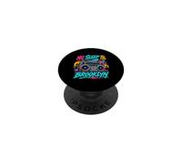 No Sleep Til Brooklyn Retro Boombox Music Lover PopSockets PopGrip Adhésif