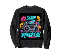 No Sleep Til Brooklyn Retro Boombox Music Lover Sweatshirt