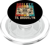 NO Sleep TIL Brooklyn Vintage Boombox Music Party PopSockets PopGrip pour MagSafe