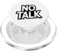 No Small Talk Zone - Citation Drôle pour Introvertis PopSockets PopGrip pour MagSafe