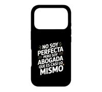 No Soy Perfecta Pero Soy Abogada, Humour Abogado Coque pour iPhone 17 Pro
