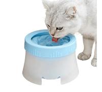No Spill Dog Water Bowl, Floating No Drip Design, Non Slip Base, Large Capacity Pet Water Dish, Slow Drinking Bowl for Home Travel Car Crate Use
