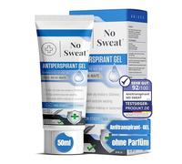 No Sweat Gel anti-transpirant 50 ml - Convient pour le visage, le cou, la nuque aide à prévenir l'excès de transpiration du visage et la brillance du visage - Convient pour le travail actif et pendant