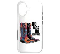 No Tags No Restarts Cowboy Chapeaux & Bottes Chorégraphie Danse Coque pour iPhone 17