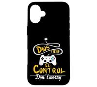 No te preocupes, Dios tiene el control. - Spanish Bible Tee Coque pour iPhone 16 Plus