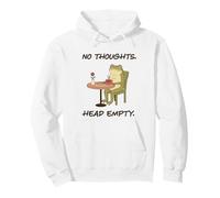 No Thoughts Head Empty Frog Funny Gen Z Meme Brain Fog Sweat à Capuche