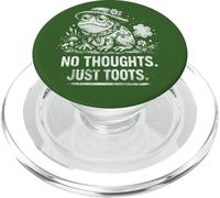 No Thoughts Just Toots Funny Frog Cottagecore Meme PopSockets PopGrip pour MagSafe