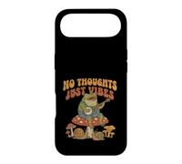 No Thoughts Just Vibes Frog Mindfulness Meditation Mushroom Coque pour iPhone Air