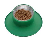 No Tip Pet Bowl, Spill-Preof Cat Water Bowl, Non-Skid Silicone and Stainless Steel Pet Food and Water Bowl, Ideal for Puppies, Dogs, and Cats to Prevent Tipping and Messes