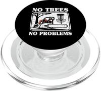 No Trees No Problems Tronçonneuse Joke Disc Golf PopSockets PopGrip pour MagSafe