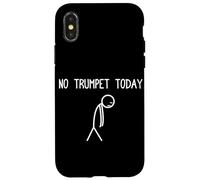 No Trumpet Today Trompette Joueur de Trompette Coque pour iPhone X/XS
