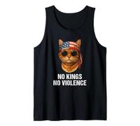 No Violence No Kings Chat Peace Signe Bandana Drapeau US Débardeur