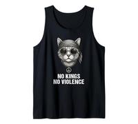 No Violence No Kings Chat Peace Signe Bandana Drapeau US Débardeur