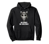 No Violence No Kings Chat Peace Signe Bandana Drapeau US Sweat à Capuche