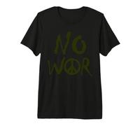 « NO War » - avec A comme Symbole de Paix Signe de Paix T-Shirt Haut de Gamme
