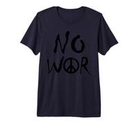 « NO War » - avec A comme Symbole de Paix Signe de Paix T-Shirt Haut de Gamme