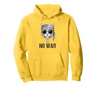 No War Chat Peace Signe Bandana US Drapeau Anti Guerre Cat Sweat à Capuche