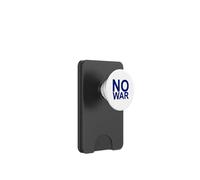 NO War - Grande Police Bleue avec Bordure Grise PopSockets PopWallet pour MagSafe