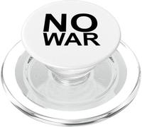 NO War - Grande Police en Noir PopSockets PopGrip pour MagSafe