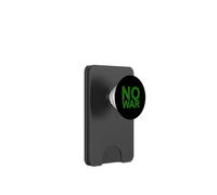 NO War - Grande Police Verte avec Bordure Grise PopSockets PopWallet pour MagSafe