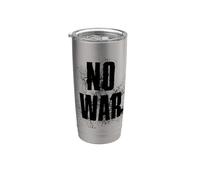 NO WAR Stop War Peace Gobelet isotherme en acier inoxydable double paroi