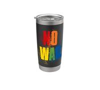 NO WAR Stop War Peace Gobelet isotherme en acier inoxydable double paroi