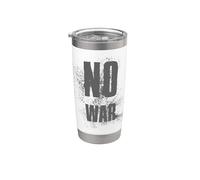 NO WAR Stop War Peace Gobelet isotherme en acier inoxydable double paroi