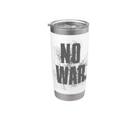 NO WAR Stop War Peace Gobelet isotherme en acier inoxydable double paroi