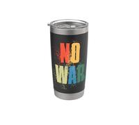 NO WAR Stop War Peace Gobelet isotherme en acier inoxydable double paroi