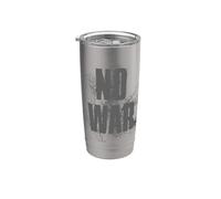 NO WAR Stop War Peace Gobelet isotherme en acier inoxydable double paroi