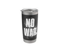 NO WAR Stop War Peace Gobelet isotherme en acier inoxydable double paroi