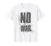 NO War Stop War Peace T-Shirt Graphique avec Valeur, Homme, Blanc, M