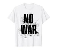 NO War Stop War Peace T-Shirt Graphique avec Valeur, Homme, Blanc, M