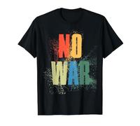 NO War Stop War Peace T-Shirt Graphique avec Valeur, Homme, Noir, M