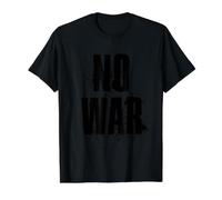 NO War Stop War Peace T-Shirt Graphique avec Valeur, Homme, Noir, XL