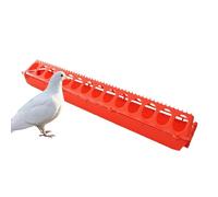 No Waste Chick Feeder, Automatic Poultry Feeding System, 12x6 inches Trough Design, Food Grade Unit, Anti Spill Feeding Station with Modern Style, Farm Coop Use for Backyard