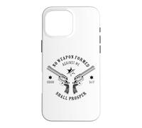 No Weapon Formed Against Me - Isaiah 54:17 Protection Verse Coque pour iPhone 16 Pro Max