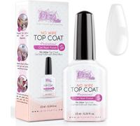 No Wipe Top Coat Semi Permanent 10 Ml Uv/Led - Vernis Gel Uv Brillant No Wipe. Pour Toutes Les Méthodes De Recostrution