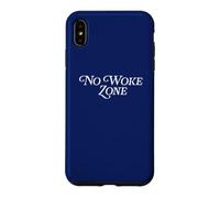 No Woke Zone Activiste Vote électeurs Élection Non réveillée Coque pour iPhone XS Max