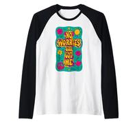 No Worries God-Got Me Religion chrétienne Hippie drôle Jésus Manche Raglan