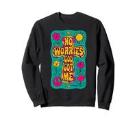 No Worries God-Got Me Religion chrétienne Hippie drôle Jésus Sweatshirt
