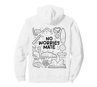 No Worries Mate - Aussie Humour Design Sweat à Capuche