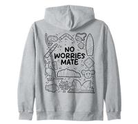 No Worries Mate - Aussie Humour Design Sweat à Capuche