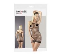 NO:XQSE - Mini-robe résille sexy - noire - taille S-L